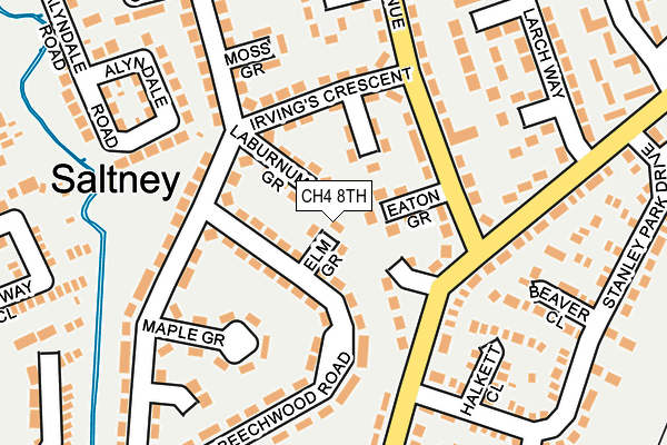 CH4 8TH map - OS OpenMap – Local (Ordnance Survey)