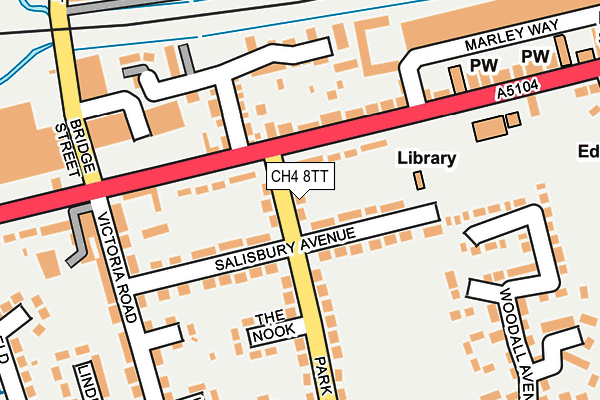 CH4 8TT map - OS OpenMap – Local (Ordnance Survey)