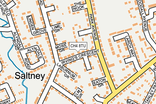 CH4 8TU map - OS OpenMap – Local (Ordnance Survey)