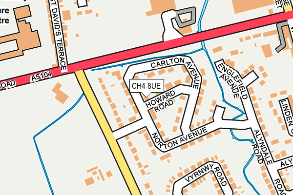 CH4 8UE map - OS OpenMap – Local (Ordnance Survey)
