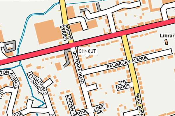 CH4 8UT map - OS OpenMap – Local (Ordnance Survey)