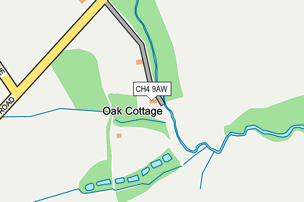 CH4 9AW map - OS OpenMap – Local (Ordnance Survey)