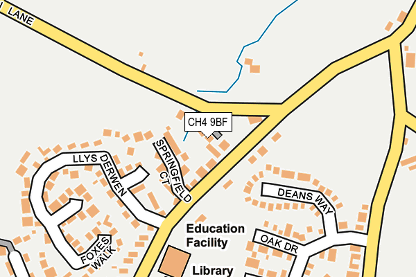 CH4 9BF map - OS OpenMap – Local (Ordnance Survey)