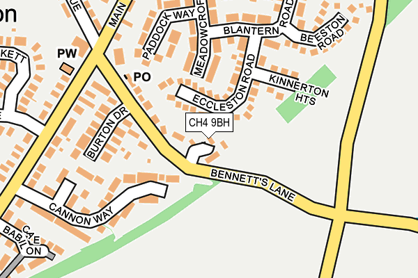 CH4 9BH map - OS OpenMap – Local (Ordnance Survey)