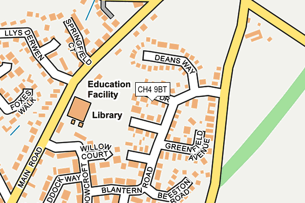 CH4 9BT map - OS OpenMap – Local (Ordnance Survey)