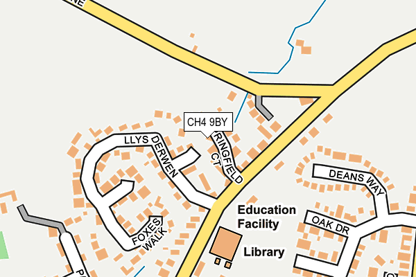 CH4 9BY map - OS OpenMap – Local (Ordnance Survey)