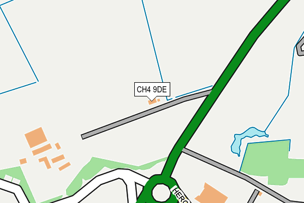CH4 9DE map - OS OpenMap – Local (Ordnance Survey)