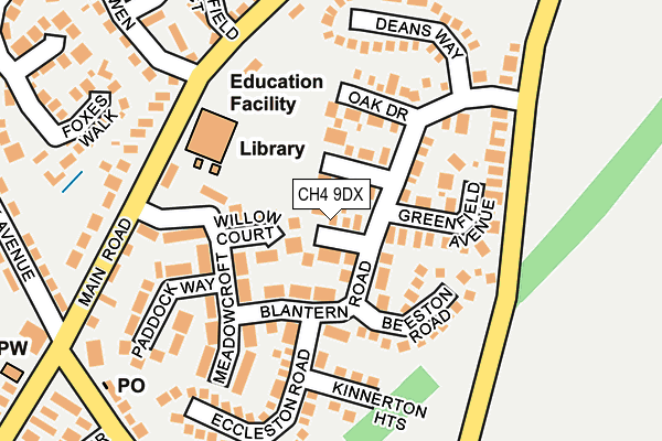 CH4 9DX map - OS OpenMap – Local (Ordnance Survey)