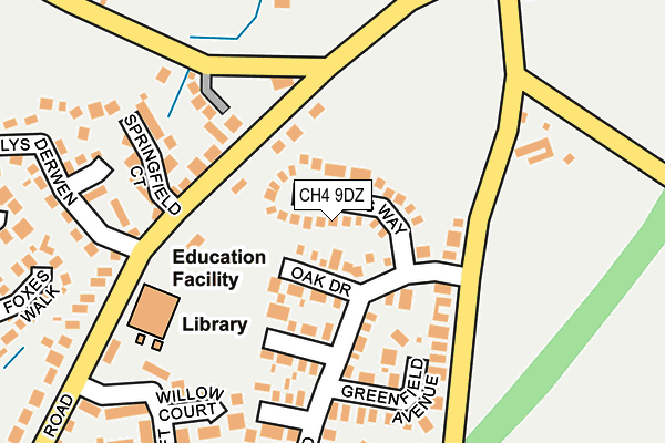 CH4 9DZ map - OS OpenMap – Local (Ordnance Survey)