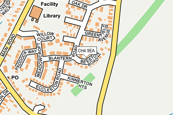 CH4 9EA map - OS OpenMap – Local (Ordnance Survey)