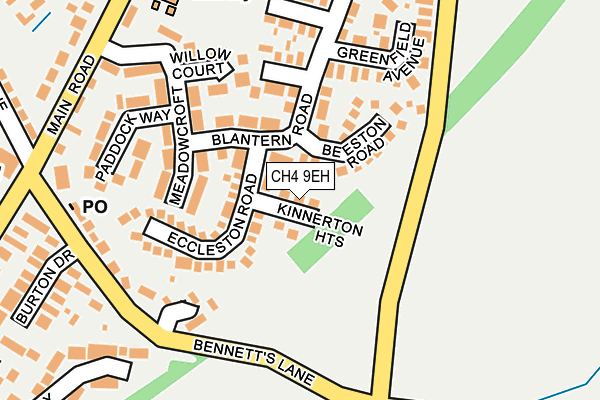 CH4 9EH map - OS OpenMap – Local (Ordnance Survey)