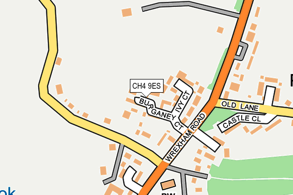 CH4 9ES map - OS OpenMap – Local (Ordnance Survey)