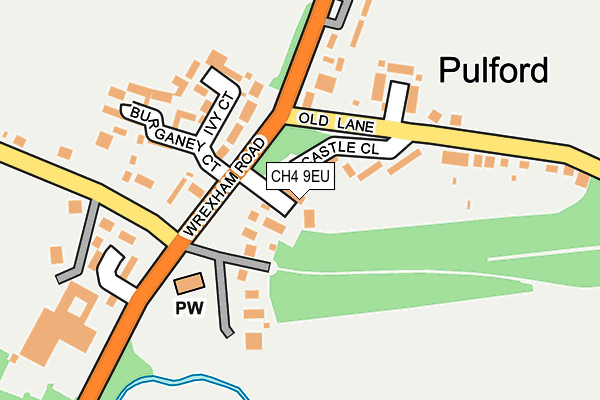 CH4 9EU map - OS OpenMap – Local (Ordnance Survey)