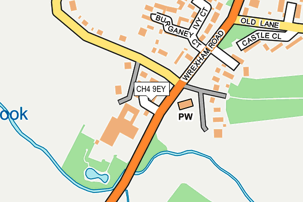 CH4 9EY map - OS OpenMap – Local (Ordnance Survey)