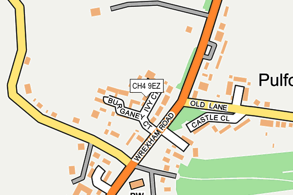 CH4 9EZ map - OS OpenMap – Local (Ordnance Survey)