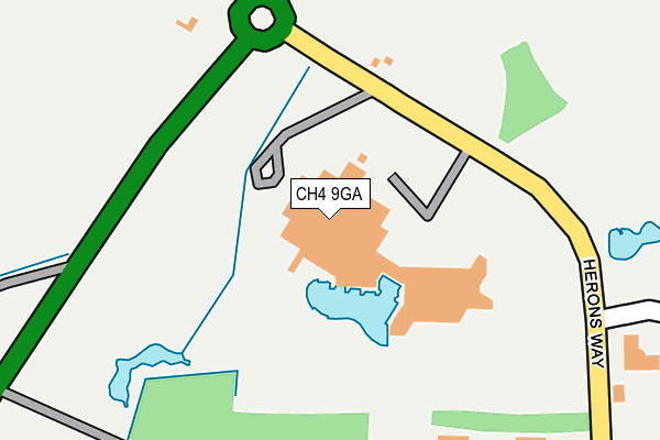 CH4 9GA map - OS OpenMap – Local (Ordnance Survey)