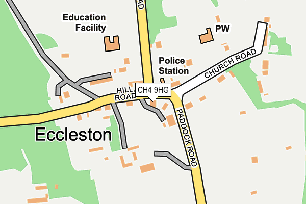 Map of ODDFELLOWS CHESTER LTD at local scale