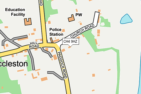 CH4 9HZ map - OS OpenMap – Local (Ordnance Survey)