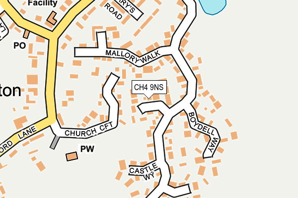 CH4 9NS map - OS OpenMap – Local (Ordnance Survey)