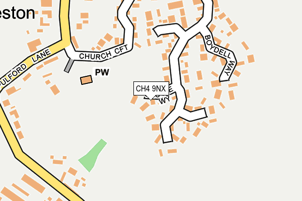 CH4 9NX map - OS OpenMap – Local (Ordnance Survey)