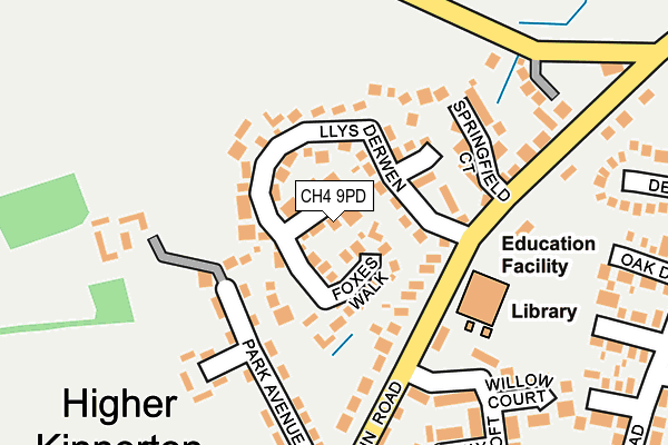 CH4 9PD map - OS OpenMap – Local (Ordnance Survey)