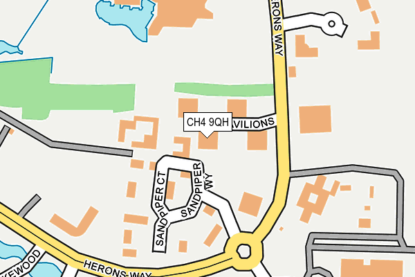 CH4 9QH map - OS OpenMap – Local (Ordnance Survey)