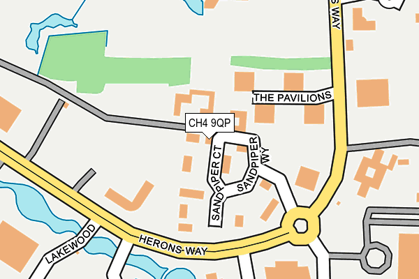 CH4 9QP map - OS OpenMap – Local (Ordnance Survey)