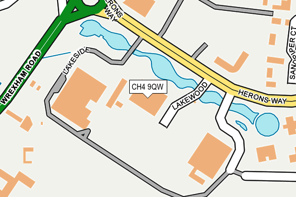 CH4 9QW map - OS OpenMap – Local (Ordnance Survey)