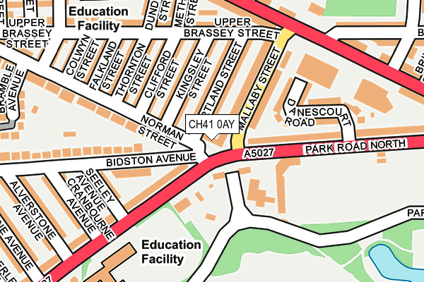 CH41 0AY map - OS OpenMap – Local (Ordnance Survey)