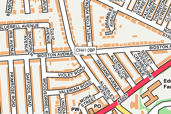 CH41 0BP map - OS OpenMap – Local (Ordnance Survey)
