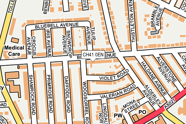 CH41 0EN map - OS OpenMap – Local (Ordnance Survey)