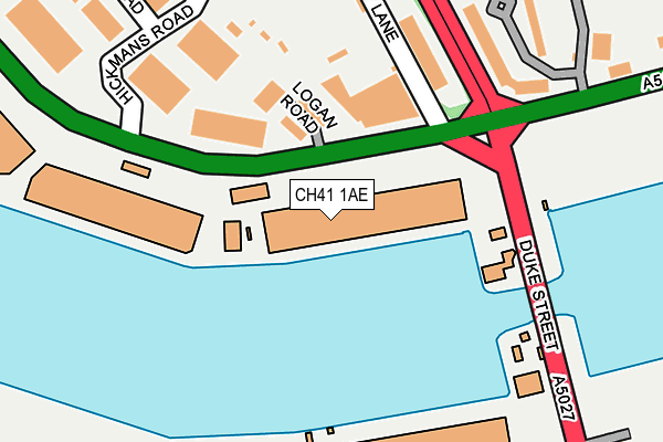 CH41 1AE map - OS OpenMap – Local (Ordnance Survey)