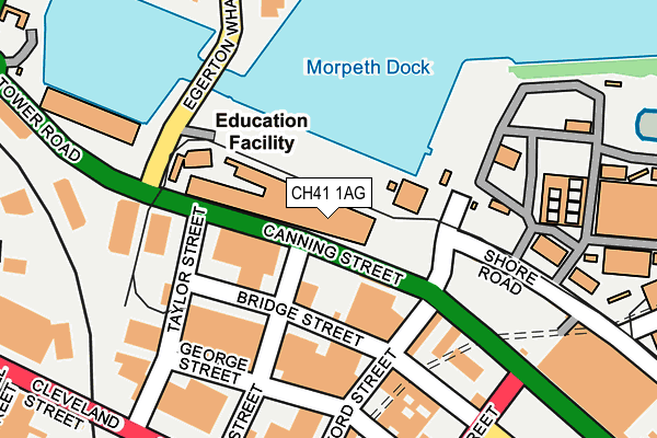 CH41 1AG map - OS OpenMap – Local (Ordnance Survey)