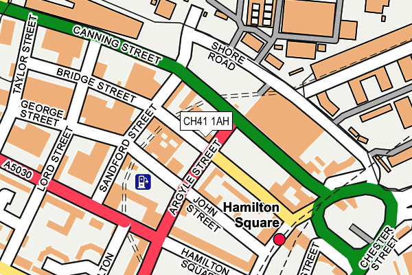 CH41 1AH map - OS OpenMap – Local (Ordnance Survey)