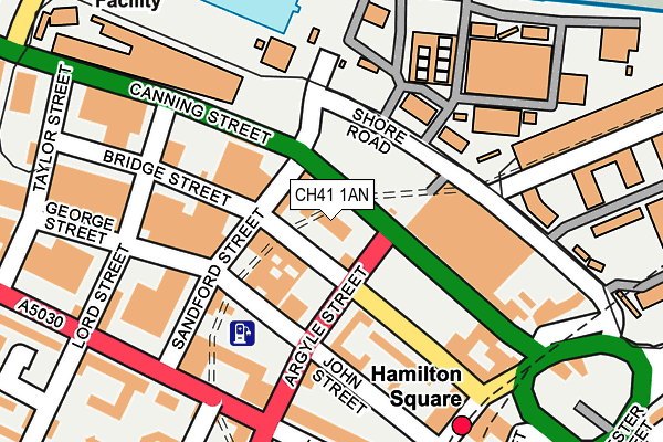 CH41 1AN map - OS OpenMap – Local (Ordnance Survey)