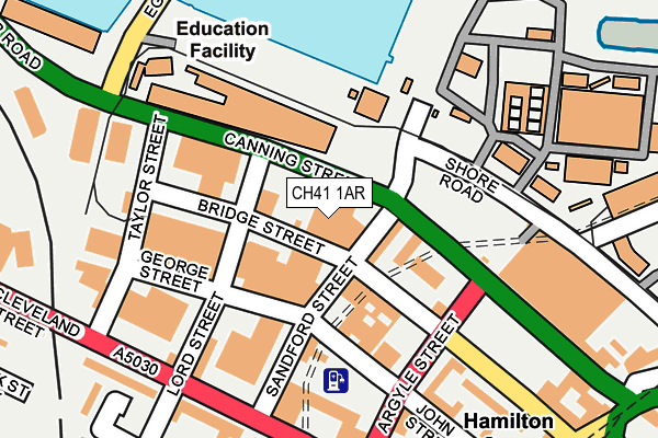 CH41 1AR map - OS OpenMap – Local (Ordnance Survey)