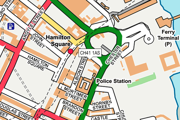 CH41 1AS map - OS OpenMap – Local (Ordnance Survey)