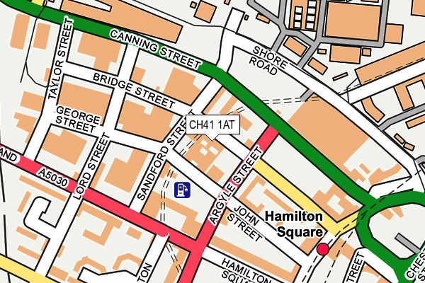 CH41 1AT map - OS OpenMap – Local (Ordnance Survey)