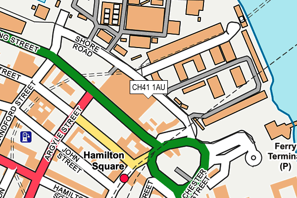 CH41 1AU map - OS OpenMap – Local (Ordnance Survey)