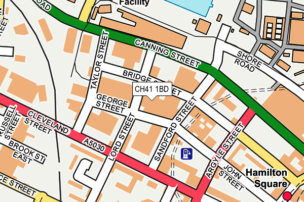 CH41 1BD map - OS OpenMap – Local (Ordnance Survey)