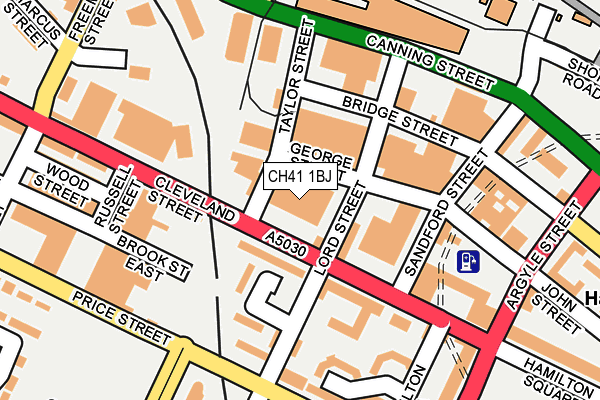 CH41 1BJ map - OS OpenMap – Local (Ordnance Survey)