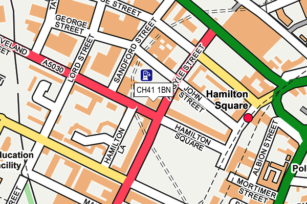 CH41 1BN map - OS OpenMap – Local (Ordnance Survey)