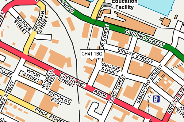 CH41 1BQ map - OS OpenMap – Local (Ordnance Survey)