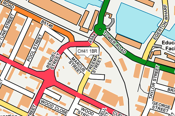 CH41 1BR map - OS OpenMap – Local (Ordnance Survey)