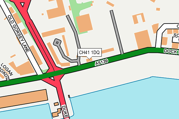 CH41 1DQ map - OS OpenMap – Local (Ordnance Survey)