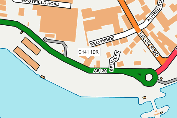 CH41 1DR map - OS OpenMap – Local (Ordnance Survey)