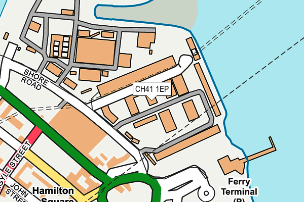 CH41 1EP map - OS OpenMap – Local (Ordnance Survey)