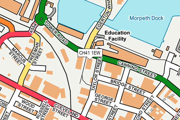 CH41 1EW map - OS OpenMap – Local (Ordnance Survey)