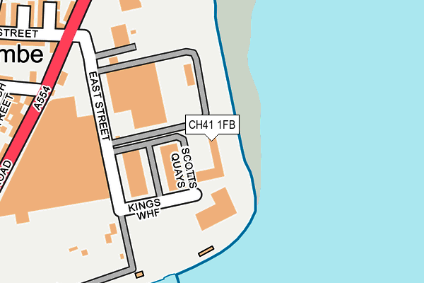 CH41 1FB map - OS OpenMap – Local (Ordnance Survey)