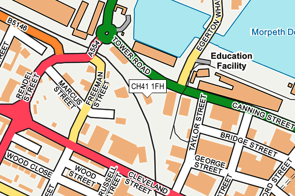 CH41 1FH map - OS OpenMap – Local (Ordnance Survey)
